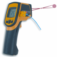 Infrared thermometer with thermocouple input and double  laser ST 486