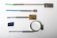 Surface Resistance Thermometers with Connection Cables